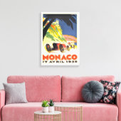 Monaco 17 april 1932 canvas afdruk (Insitu (Woonkamer))