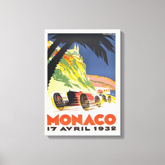 Monaco 17 april 1932 canvas afdruk (Voorkant)