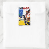 Monaco 1931 Grand Prix  Race Poster Classic Ronde Sticker (Tas)