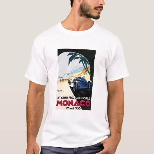 MONACO 1933 Grand Prix Automobile Race van Geo Ham T-shirt (Voorkant)