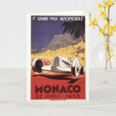Monaco 1935 poster Grand Prix Kaart (Gele Bloem)
