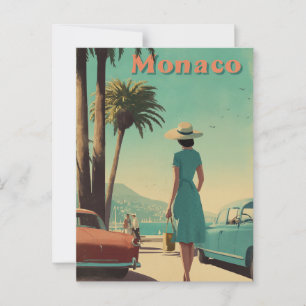 Monaco 50s vintage  briefkaart