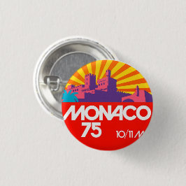 Monaco 75 retro vintage 1970s Knop Ronde Button 3,2 Cm