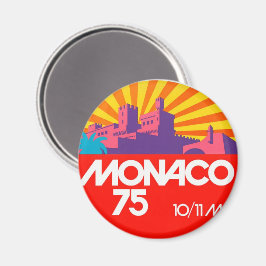 Monaco 75 retro vintage 1970s Magneet