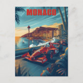 Monaco  Auto Race Briefkaart (Voorkant)