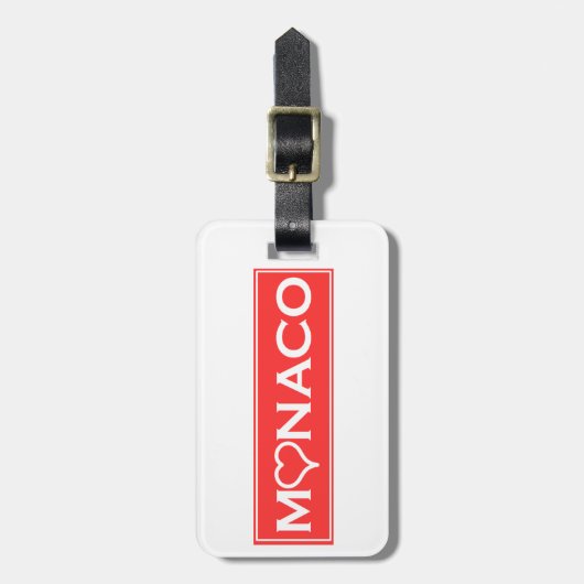 Monaco Bagagelabel (Voorkant verticaal)