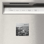 Monaco Black en White Fridge Magnet (Insitu (Vaatwasser))