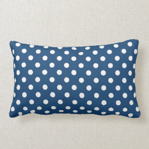 Monaco Blue Polka Dot Pattern Kussen