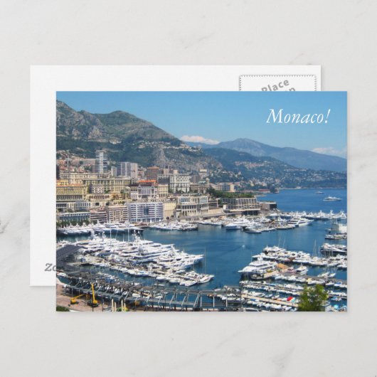 Monaco Briefkaart (Voorkant / Achterkant)