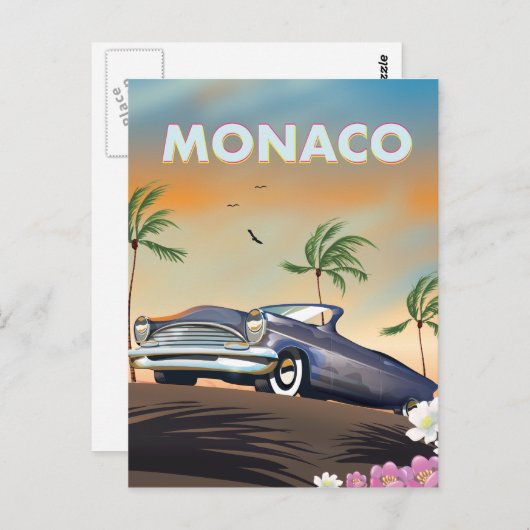 Monaco Briefkaart (Voorkant / Achterkant)