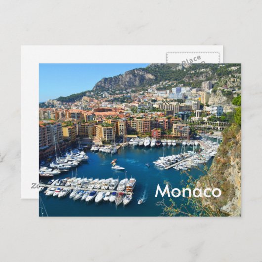 Monaco Briefkaart (Voorkant / Achterkant)