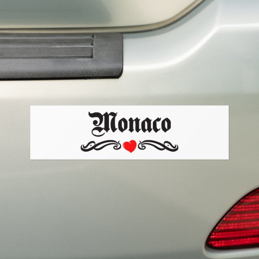 Monaco Bumpersticker (Op auto)