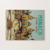 Monaco Casino Côte d'Azur illustratie Frankrijk Legpuzzel (Horizontaal)
