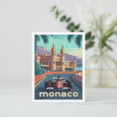 Monaco Circuit  Beroemde Reisplaats Briefkaart (Staand voorkant)