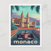 Monaco Circuit  Beroemde Reisplaats Briefkaart (Voorkant)