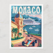 Monaco Circuit  Beroemde Reisplaats Briefkaart (Voorkant)
