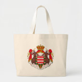 Monaco Coat of Arms Canvas tas (Voorkant)