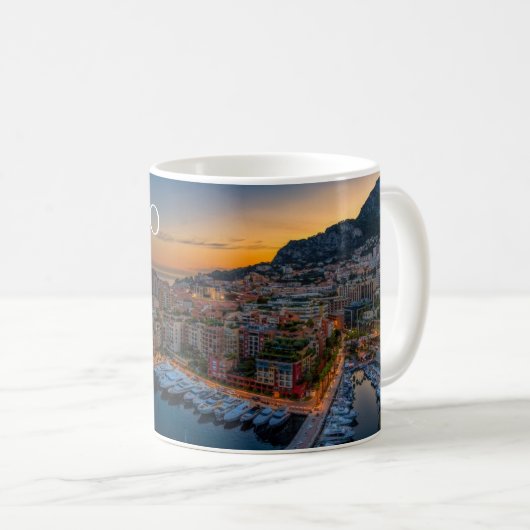 Monaco Coffee Mug Souvenir Memento Cup Koffiemok (Voorkant rechts)
