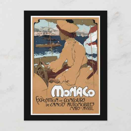 Monaco/Concours de Canots, 1900 Briefkaart (Voorkant)