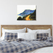 Monaco Corniche Canvas Afdruk (Insitu (Slaapkamer))