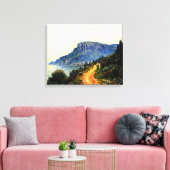 Monaco Corniche Canvas Afdruk (Insitu (Woonkamer))