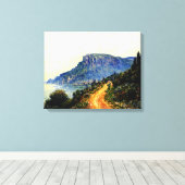 Monaco Corniche Canvas Afdruk (Insitu (Houten vloer))