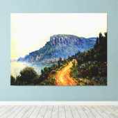 Monaco Corniche Canvas Afdruk (Insitu (Houten vloer))
