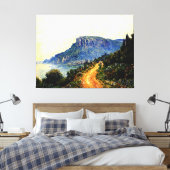 Monaco Corniche Canvas Afdruk (Insitu (Slaapkamer))