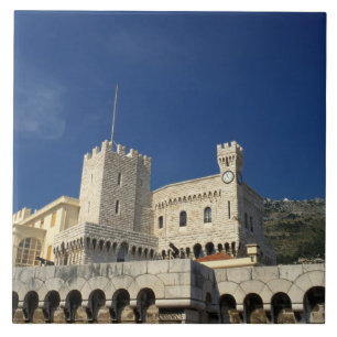 Monaco, Côte d'Azur, Paleis van de Prins. Tegeltje