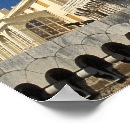 Monaco, Cote d'Azur, Prins Palace. Poster (Hoek)