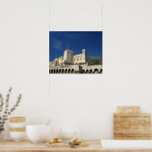 Monaco, Côte d'Azur, Prinselijk Paleis. Poster (Keuken)