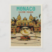 Monaco Cote d'Azur, uitzicht van het casino Briefkaart (Voorkant)