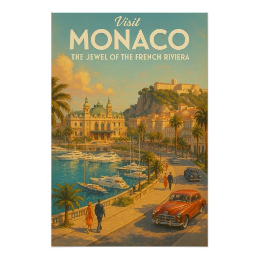 Monaco – De juweel van de Franse Riviera. Perfect Poster (Voorkant)
