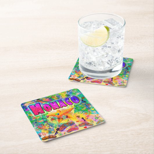 Monaco Epoch Hour Achterbaan Kartonnen Onderzetters (Insitu)