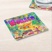 Monaco Epoch Hour Achterbaan Kartonnen Onderzetters (Schuin)