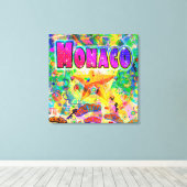 Monaco Epoch Hour Canvas Print (Insitu (Houten vloer))