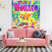 Monaco Epoch Hour Canvas Print (Insitu (Woonkamer))