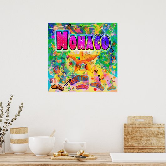 Monaco Epoch Hour Poster (Keuken)