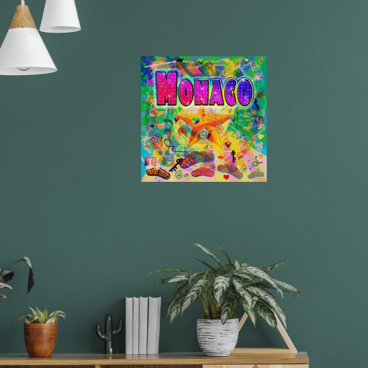 Monaco Epoch Hour Poster (Woonkamer 1)
