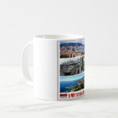 Monaco - Europa - I Love - Koffiemok (Voorkant links)