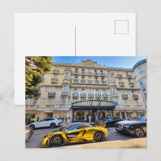 Monaco Fancy Hotel Briefkaart (Voorkant / Achterkant)