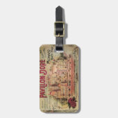 Monaco Fancy  Rivièra Frankrijk Bagagelabel (Voorkant verticaal)