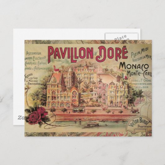 Monaco Fancy  Rivièra Frankrijk Briefkaart (Voorkant / Achterkant)