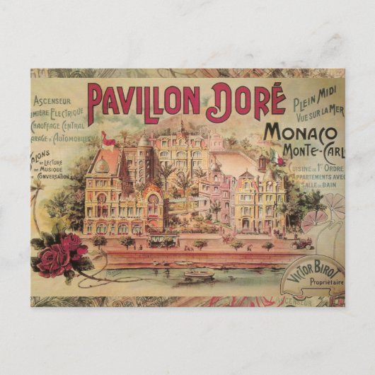 Monaco Fancy  Rivièra Frankrijk Briefkaart (Voorkant)