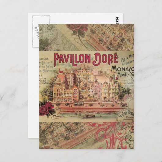 Monaco Fancy  Rivièra Frankrijk Briefkaart (Voorkant / Achterkant)