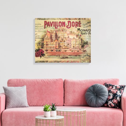 Monaco Fancy  Rivièra Frankrijk Canvas Afdruk (Insitu (Woonkamer))