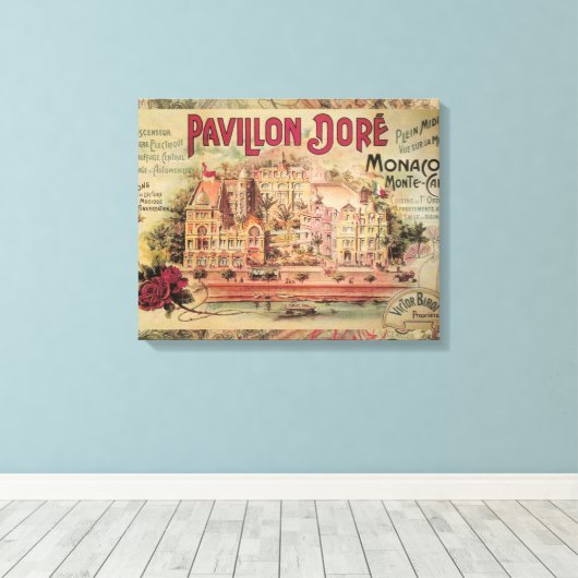 Monaco Fancy  Rivièra Frankrijk Canvas Afdruk (Insitu (Houten vloer))