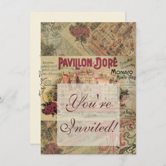 Monaco Fancy Rivièra Frankrijk Kaart (Voorkant / Achterkant)