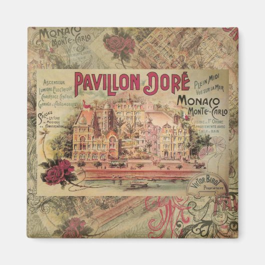 Monaco Fancy Rivièra Frankrijk Magneet (Voorkant)