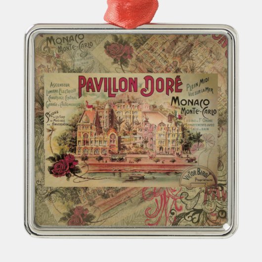 Monaco Fancy  Rivièra Frankrijk Metalen Ornament (Voorkant)